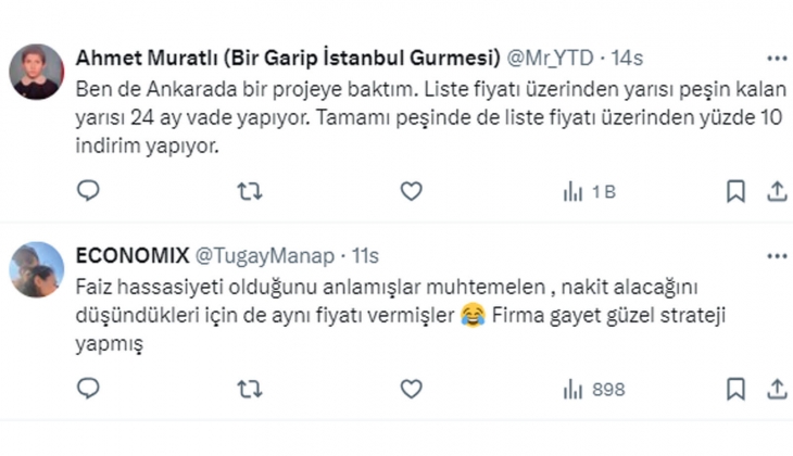 Konutta peşin ödemeye de taksitli ödemeye de aynı fiyat veriliyor!