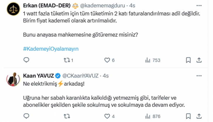 Elektriğe yüzde 140 zam! Deniz Yavuzyılmaz: 495 TL’lik fatura 1.190 TL olacak!