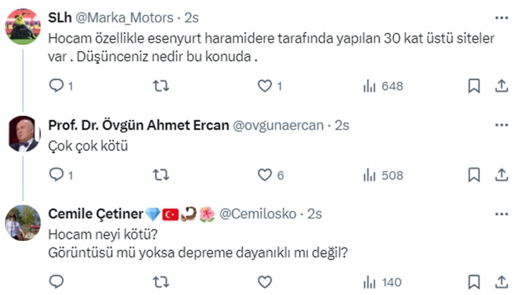 Deprem bilimci Prof. Dr. Övgün Ahmet Ercan, deprem için İstanbul un 5 ilçesini işaret etti: Yoğun, çok katlı yapılaşmış!