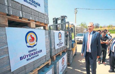 Denizli'de 2 yılda 2 milyon metrekare beton kilit parke taşı döşendi!