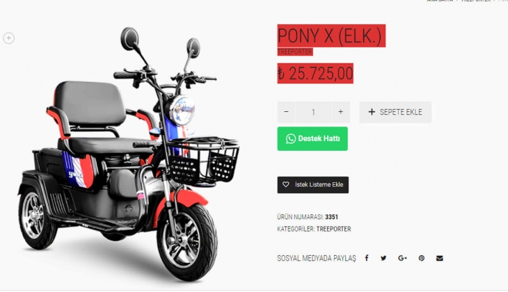 Üç tekerlekli elektrikli Yuki PONY X motosikletin Mayıs ayı fiyatı güncellendi! İşte 27 Mayıs 2022 fiyat listesi!