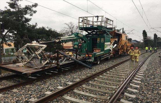 Halkalı-Sirkeci Banliyö Hattı nın deneme sürüşünde kaza!