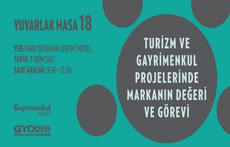 Gayrimenkul Türkiye Yuvarlak Masa Toplantısı 3 Ekim'de!