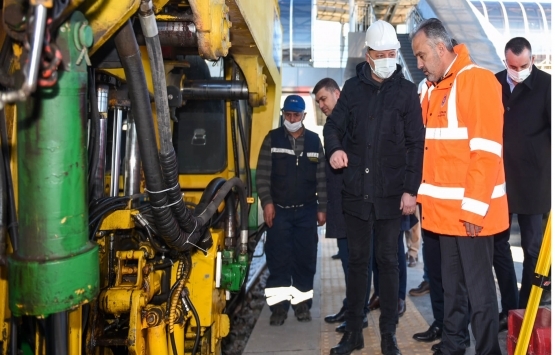 Bursa Büyükşehir Belediyesi raylı sistem hatlarında çalışmalarını hızlandırdı!