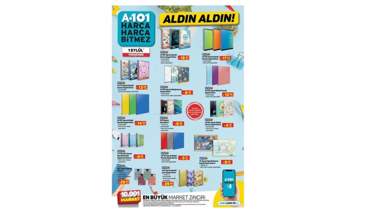 A101,ŞOK,BİM aktüel kırtasiye ürünleri! 29 Ağustos 2022 indirimli kırtasiye ürünleri fiyat listesi…