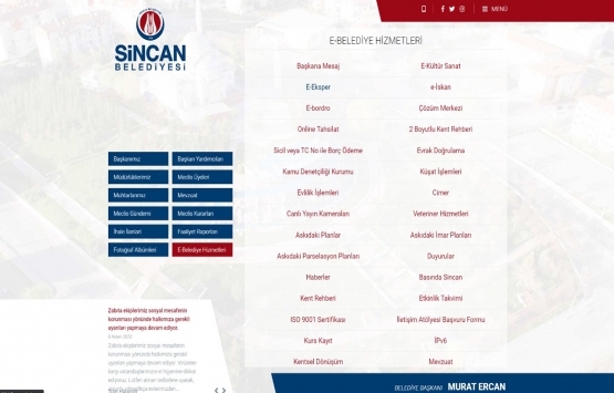 Sincan Belediyesi nden E-Eksper ve E-İskan hizmeti!