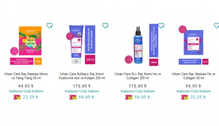 Watsons’ta Urban Care ürünlerine büyük indirim! 22 TL’den başlayan fiyatlar! İşte 25 Ekim 2022 fiyat listesi…