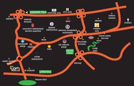 İncek Loft Ankara nerede?