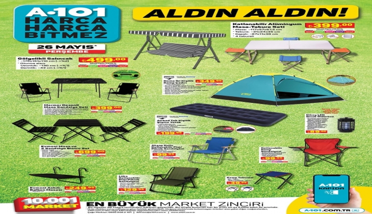 A101 26 Mayıs kataloğu yayınlandı! İşte yeni gelecek ürünler!