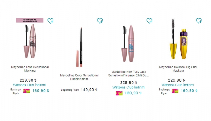 Watsons’ta Maybelline maskaralar yarı fiyatına! İşte 30 Eylül 2022 fiyat listesi…