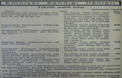 1938 yılında Bağdat Caddesi'nde yirmi dört odalı köşk 20 bin liraya satılacakmış!