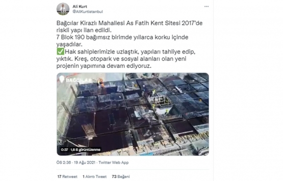 KİPTAŞ Bağcılar Kiraz Evler projesinde son dakika gelişmesi!