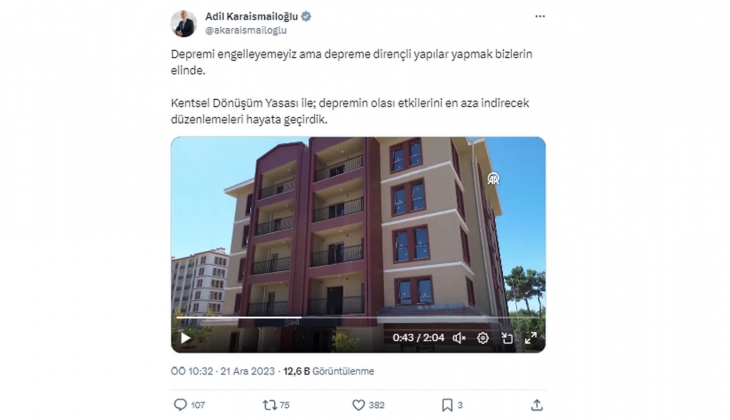 Adil Karaismailoğlu: Depreme dirençli yapılar yapmak bizlerin elinde! Vatandaş dönüşüm için ne diyor?