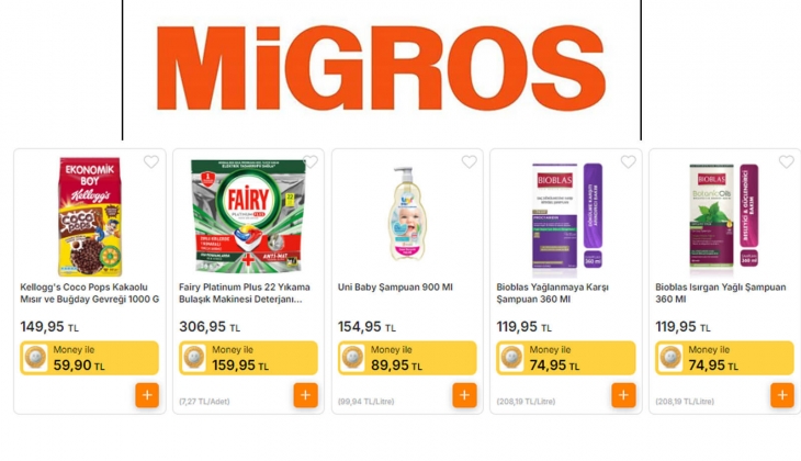Migros ta Fairy Platinum 22 li bulaşık makinesi tableti 159, Vanish Kosla leke çıkarıcı 109 TL ye düştü!