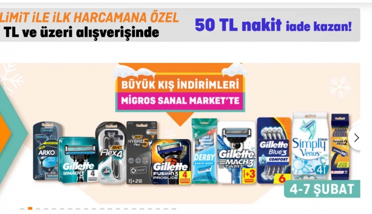 Tıraş makinesi ve bıçaklar Migros’ta yüzde 40 indirimle satılıyor. İşte 7 Şubat 2023 fiyat listesi…
