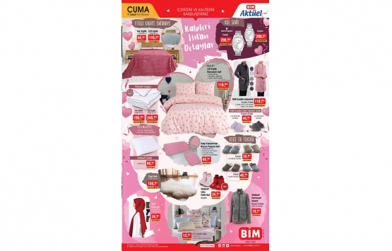 BİM 11 Şubat 2022 aktüel ürünler kataloğu! Sevgililer gününe özel indirim!