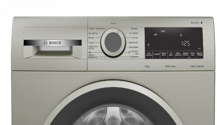 Bosch WGA142XSTR 1200 Devir 9 kg Çamaşır Makinesi 15 bin 870 TL! Teknik özellikleri neler?