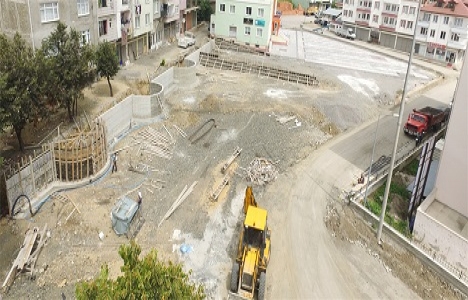 Ordu Çaybaşı Kent Meydanı çalışmaları sürüyor!