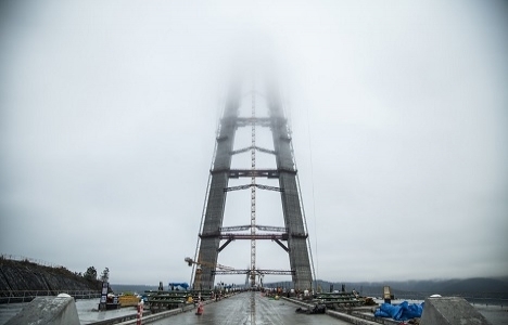 3. köprü inşaatından son durum fotoğrafları!