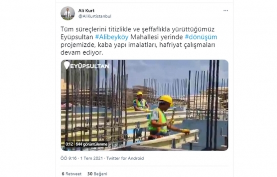 KİPTAŞ Eyüpsultan kentsel dönüşüm projesinde inşaat hızlandı!