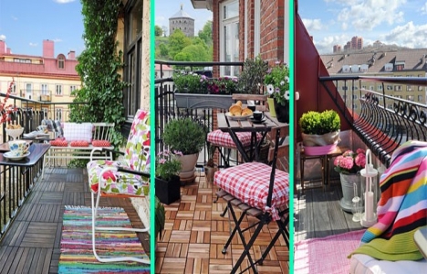 Balkonlar için dekorasyon önerileri!