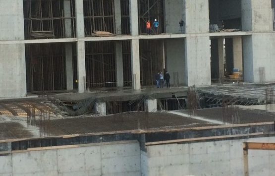 Trabzon da cami inşaatı çöktü: 2 işçi yaralandı!