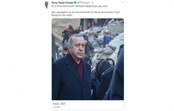 Cumhurbaşkanı Erdoğan dan Elazığ deprem konutları açıklaması!