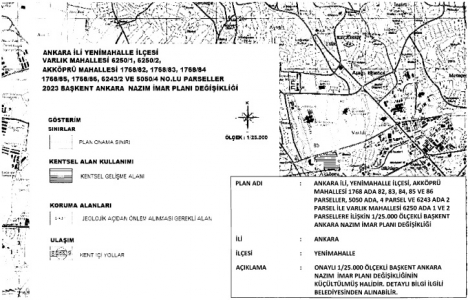 Ankara Yenimahalle de imar değişikliği onaylandı!