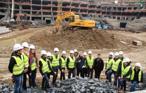 Balıkesir Üniversitesi mimarlık öğrencileri 3.köprü inşaatını inceledi!