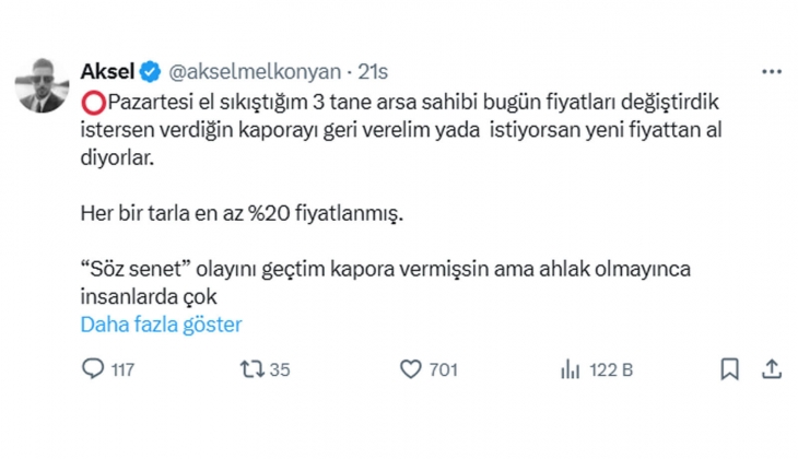 Arsa, arazi alacaklar dikkat: Kapora bile ödeseniz gayrimenkulünüzü alamayabilirsiniz! 