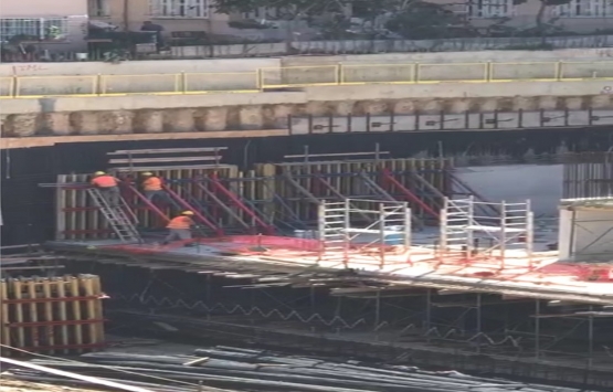 Mesa Cadde de inşaat durmadı!