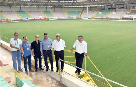 Alanya Oba Stadyumu'nda son rötuşlar!
