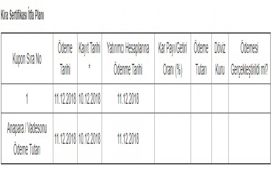 Halk Varlık Kiralama 155 milyonluk kira sertifikası sattı!