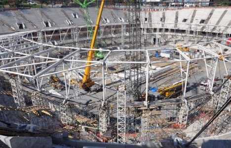 bjk Vodafone Arena inşaat çalışmaları