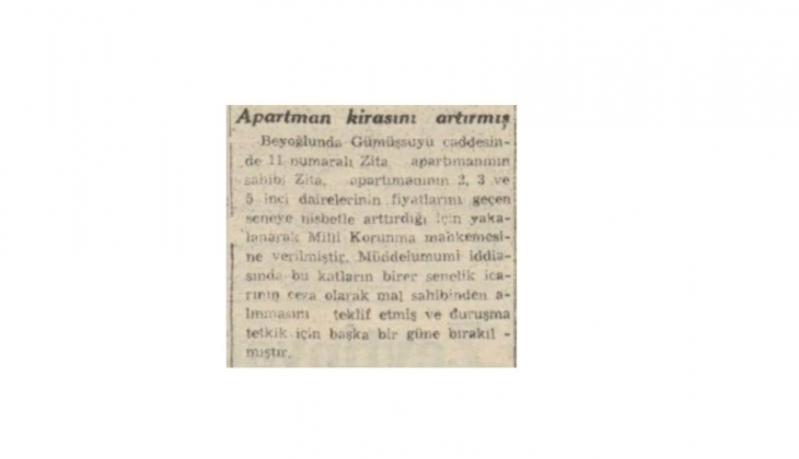 1942 de kiracılarına fahiş zam yapan ev sahibinin sonu mahkeme oldu!