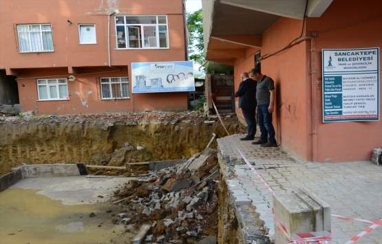 Sancaktepe de riskli 3 katlı bina boşaltıldı!