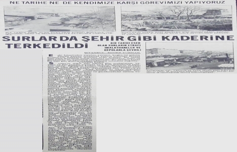1977 yılında İstanbul Surları kaderine terk edilmiş!