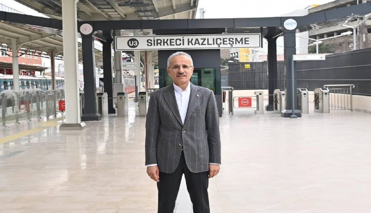 Sirkeci-Kazlıçeşme Raylı Sistem Hattı yarın açılıyor!