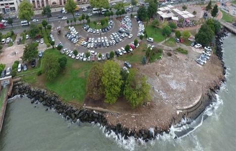 Altınordu sahiline otopark ve yürüyüş yolu!