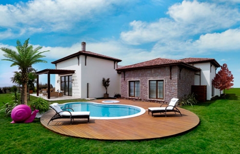 Toskana Vadisi projesinde yüzde 1 KDV ile tek katlı villa !