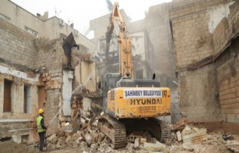 Gaziantep Şıh Meydanı için yıkım çalışmaları tamamlandı!