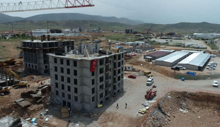 Malatya Yeşilyurt taki afet konutları yükseliyor!