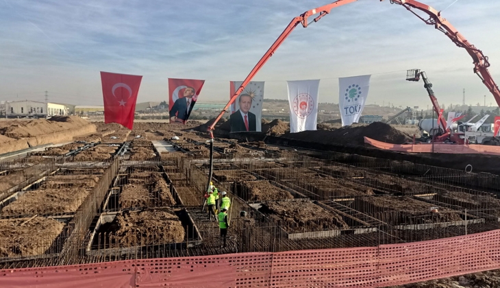 TOKİ den Ankara ya 210 dükkan geliyor! Kahramankazan GİMAT Gıda Hali’nin temeli atıldı!