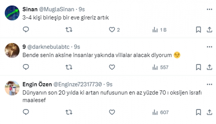 Eskiden misafir odalı 4+1 evler alınırdı, çok yakında yarım veya çeyrek ev alıyorum projeleri çoğalacak!
