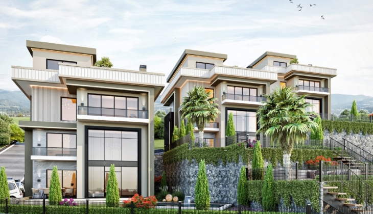 Başiskele Bahçem Bahçecik’te 40 milyon TL’ye deniz manzaralı 6 oda 2 salon villalar!