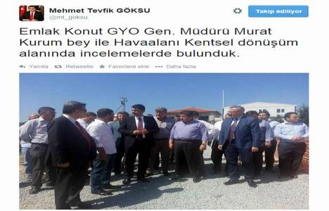 Tevfik Göksu ve Murat Kurum dan Havaalanı projesine ziyaret!