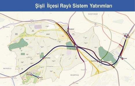 İşte İstanbul un raylı sistem haritası!