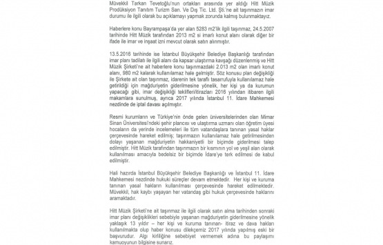 Tarkan’dan arsa tartışmalarıyla ilgili açıklama!