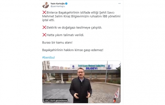 İBB Başakşehir deki Mehmet Selim Kiraz Bilgievi nin ruhsatını iptal etti!