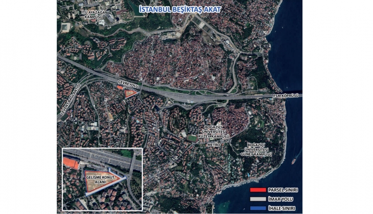 Emlak Konut GYO Beşiktaş Akat arsasına 7 milyar TL lik teklif! 